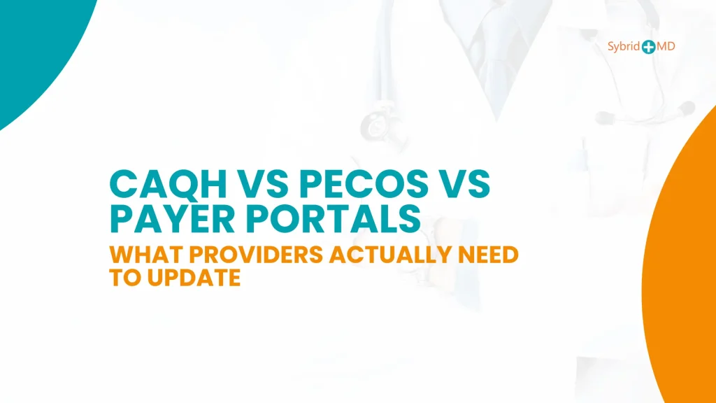 CAQH vs PECOS